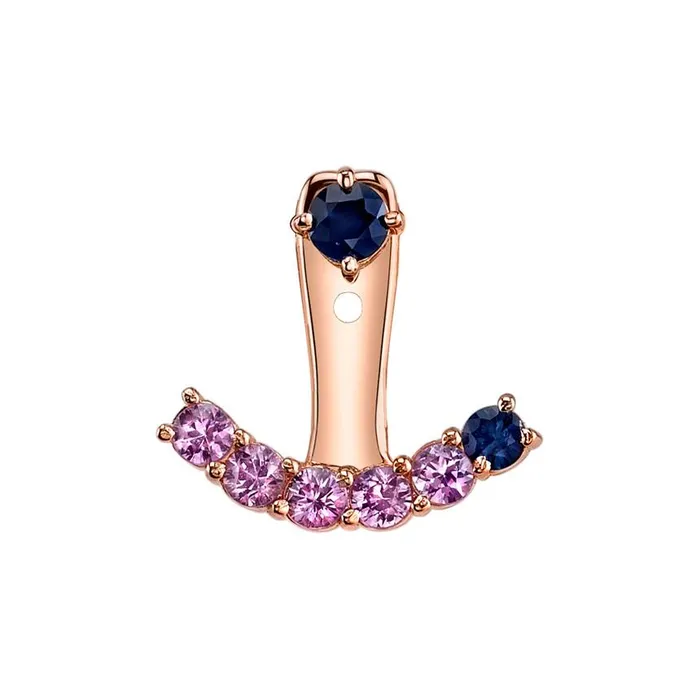 Earrings PINK SAPPHIRE EAR JACKET anitako