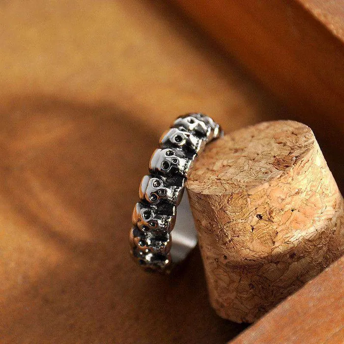 Hip Hop Fresh Jewelry Rings Skull Headz Ring