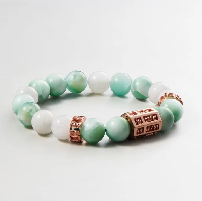 Hoseiki Jewelry Bracelets Triple Wealth Abacus Bracelet The Clover