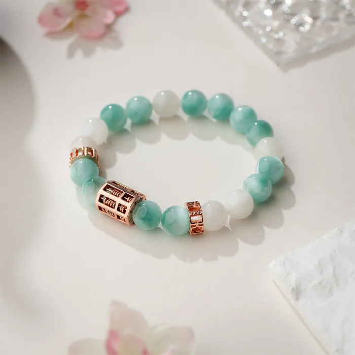 Hoseiki Jewelry Bracelets Triple Wealth Abacus Bracelet The Clover
