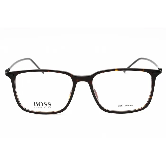Hugo Boss Rings Hugo Boss Mens Eyeglasses Havana Plastic Square Full Rim Frame BOSS 1372 0086 00
