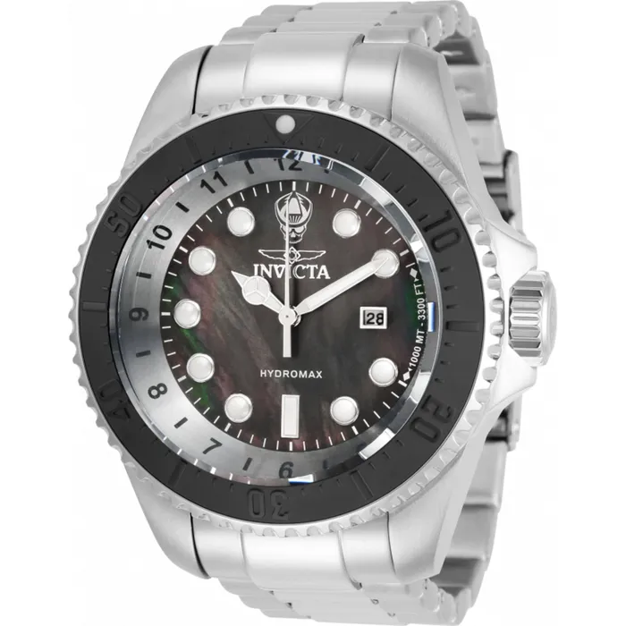 Invicta Bracelets Invicta Mens Watch Hydromax Black MOP Dial Silver Stainless Steel Bracelet 31043 Invicta Bracelets Invicta Mens Watch Hydromax Black MOP Dial Silver Stainless Steel Bracelet 31043