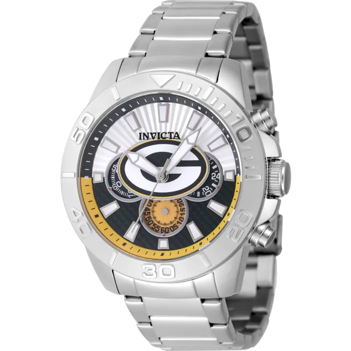 Invicta Bracelets Invicta Mens Watch NFL Green Bay Packers Green Silver Tone Dial Bracelet 47952 Invicta Bracelets Invicta Mens Watch NFL Green Bay Packers Green Silver Tone Dial Bracelet 47952