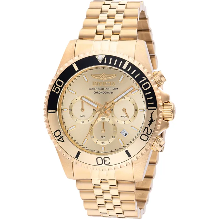 Invicta Bracelets Invicta Mens Watch Pro Diver Quartz Chrono Gold Tone Dial Steel Bracelet 48118 Invicta Bracelets Invicta Mens Watch Pro Diver Quartz Chrono Gold Tone Dial Steel Bracelet 48118