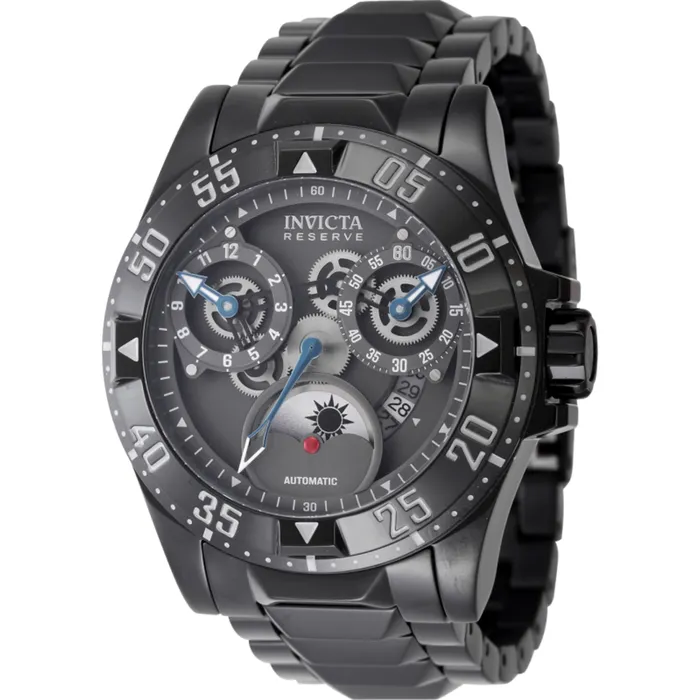 Invicta Mens Watch Reserve Excursion Automatic Black Steel Bracelet Date 47572 Invicta Bracelets Invicta Mens Watch Reserve Excursion Automatic Black Steel Bracelet Date 47572 Invicta Bracelets