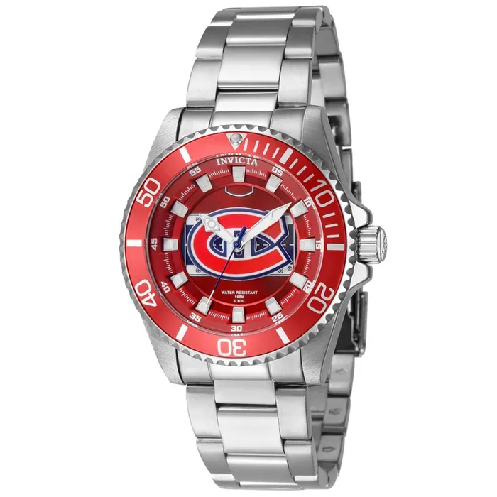 Invicta Watches Invicta Womens Quartz Watch NHL Montreal Canadiens Rotating Bezel Steel 42229 Invicta Watches Invicta Womens Quartz Watch NHL Montreal Canadiens Rotating Bezel Steel 42229