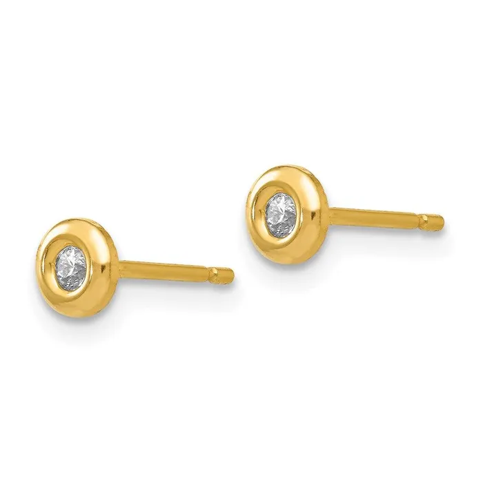 Jewelry Earrings 14k Polished CZ Earrings Jewelry Earrings 14k Polished CZ Earrings