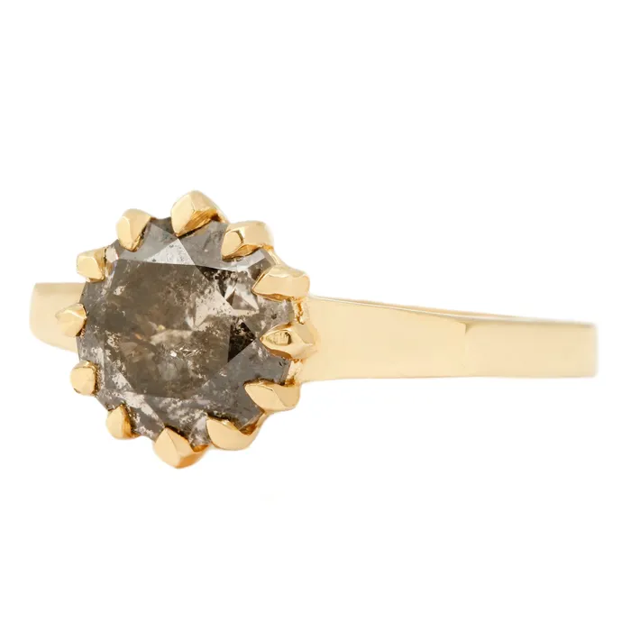 Lauren Wolf Jewelry Rings Golden Noir Diamond Ring