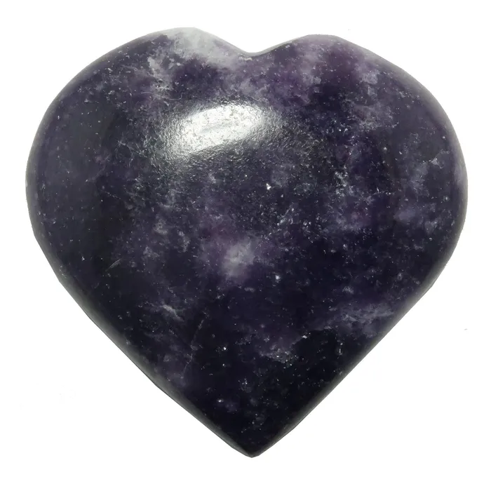 Lepidolite Heart Miracle Meditation Divine Purple Stone Satin Crystals Necklaces Lepidolite Heart Miracle Meditation Divine Purple Stone Satin Crystals Necklaces
