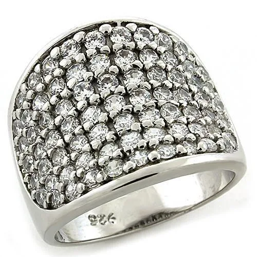 LOAS1184 Rhodium 925 Sterling Silver Ring with AAA Grade CZ in Amethyst Alamode Rings LOAS1184 Rhodium 925 Sterling Silver Ring with AAA Grade CZ in Amethyst Alamode Rings