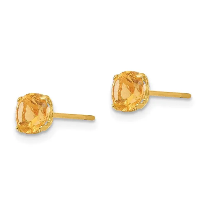 Madi K Kids 14k Round Citrine 5mm Post Earrings Jewelry Earrings Madi K Kids 14k Round Citrine 5mm Post Earrings Jewelry Earrings