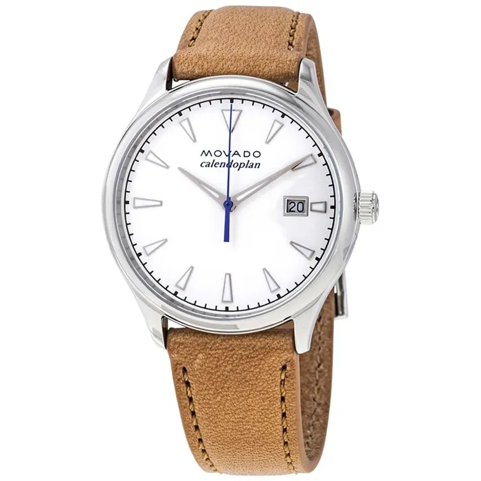Movado Watches Movado Womens Quartz Watch Heritage Calendoplan White Dial Leather Strap 3650065 Movado Watches Movado Womens Quartz Watch Heritage Calendoplan White Dial Leather Strap 3650065