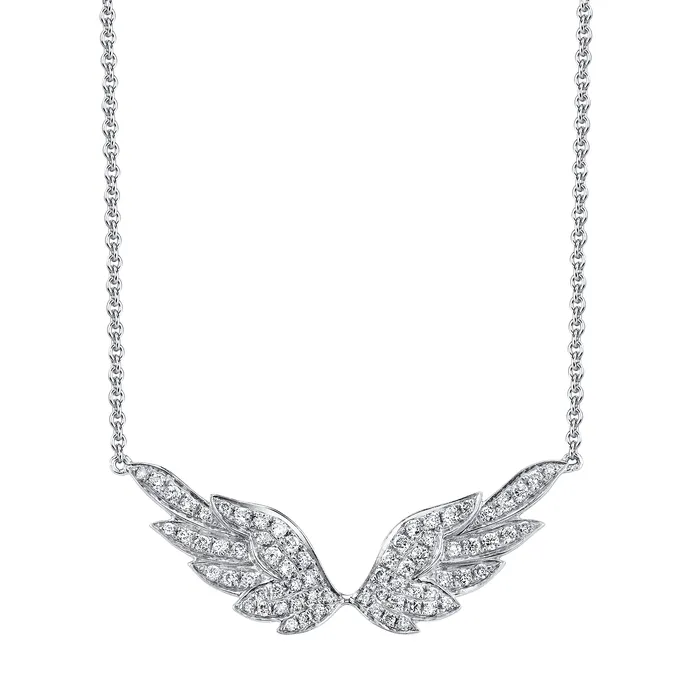 Necklaces DIAMOND WING NECKLACE anitako