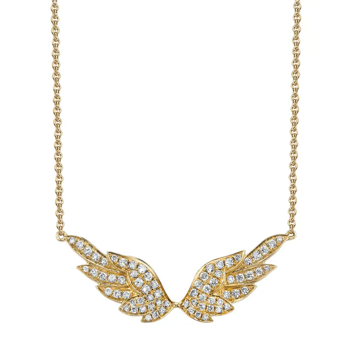 Necklaces DIAMOND WING NECKLACE anitako
