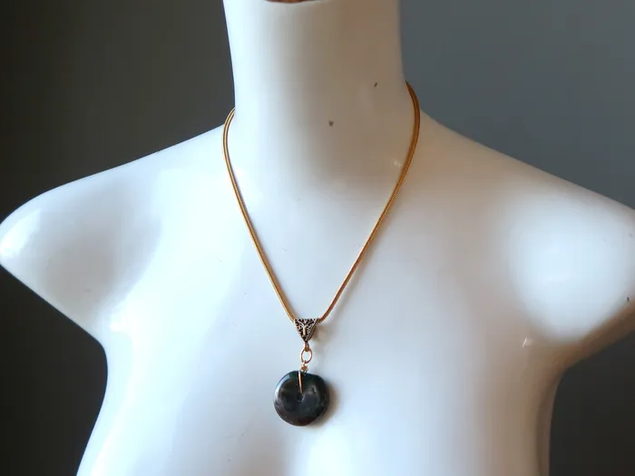 Necklaces Satin Crystals Fancy Jasper Necklace Green Bloodstone Moss Agate Combo Donut Necklaces Satin Crystals Fancy Jasper Necklace Green Bloodstone Moss Agate Combo Donut