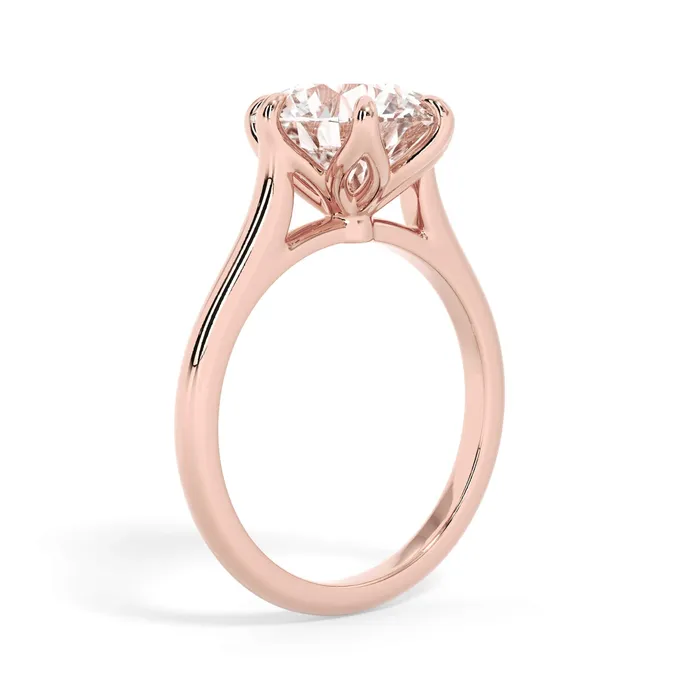 Petal Basket Solitaire Engagement Ring Setting deBebians Rings Petal Basket Solitaire Engagement Ring Setting deBebians Rings
