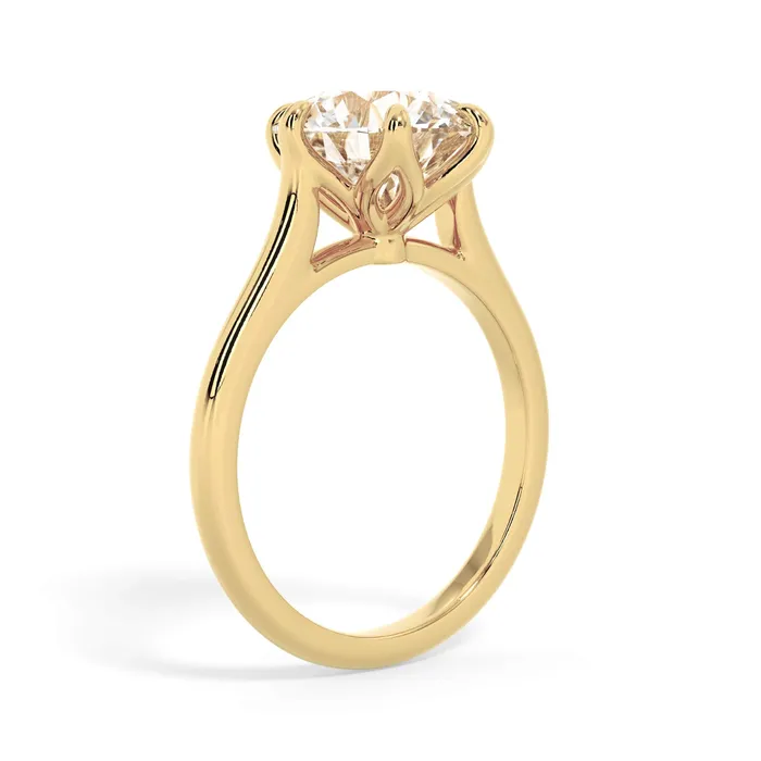 Petal Basket Solitaire Engagement Ring Setting deBebians Rings Petal Basket Solitaire Engagement Ring Setting deBebians Rings