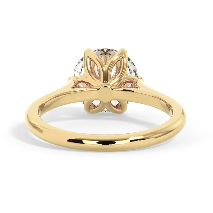 Petal Basket Solitaire Engagement Ring Setting deBebians Rings Petal Basket Solitaire Engagement Ring Setting deBebians Rings