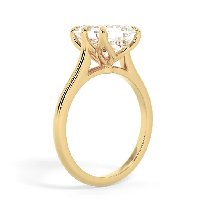 Petal Basket Solitaire Engagement Ring Setting deBebians Rings Petal Basket Solitaire Engagement Ring Setting deBebians Rings