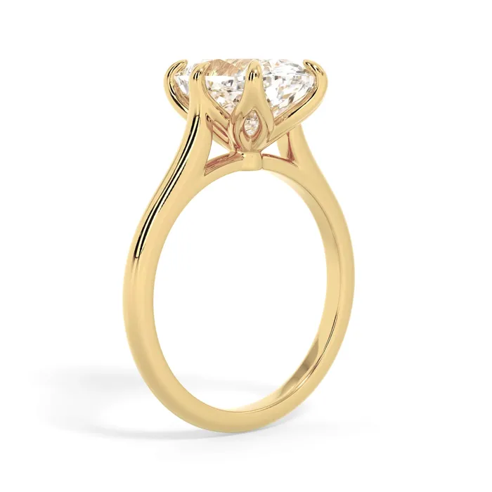 Petal Basket Solitaire Engagement Ring Setting deBebians Rings Petal Basket Solitaire Engagement Ring Setting deBebians Rings