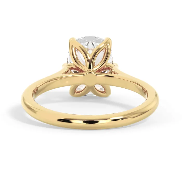 Petal Basket Solitaire Engagement Ring Setting deBebians Rings Petal Basket Solitaire Engagement Ring Setting deBebians Rings