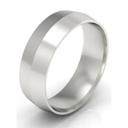 Plain Gold Knife Edge Ring 6mm deBebians Rings