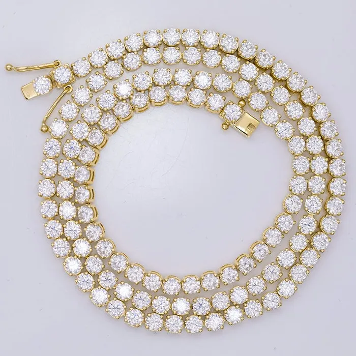 PreStyled Sets VVS Jewelry VVS Jewelry Solid Gold VVS Moissanite Tennis Chain PreStyled Sets VVS Jewelry VVS Jewelry Solid Gold VVS Moissanite Tennis Chain