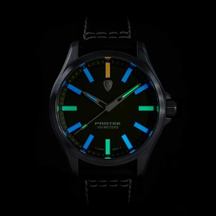 Protek Watches Protek Unisex Watch Field Series Japanese Quartz Blue Dial Leather Strap 3003 Protek Watches Protek Unisex Watch Field Series Japanese Quartz Blue Dial Leather Strap 3003