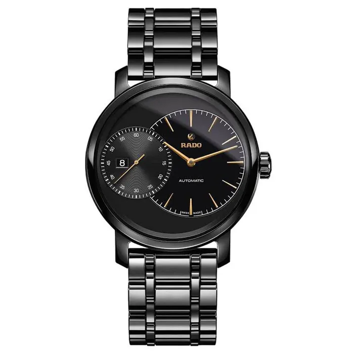 RADO Bracelets Rado Mens Automatic Watch DiaMaster Black Dial Ceramic Bracelet R14127152 RADO Bracelets Rado Mens Automatic Watch DiaMaster Black Dial Ceramic Bracelet R14127152