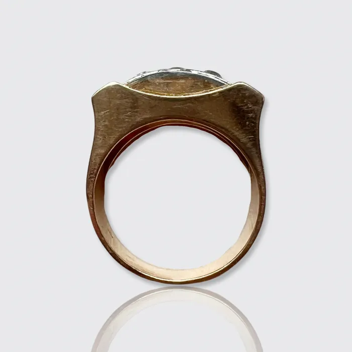 Rings 21stfinds Retro Ruby Diamond Tank Ring