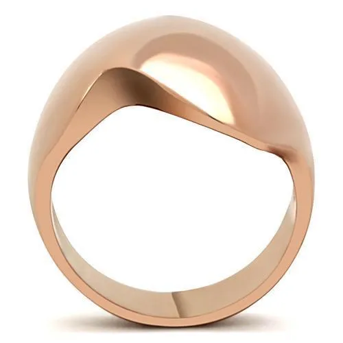 Rings Alamode GL160 IP Rose GoldIon Plating Brass Ring with No Stone