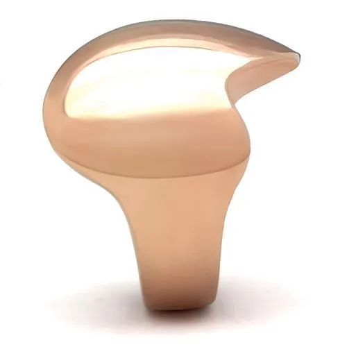 Rings Alamode GL160 IP Rose GoldIon Plating Brass Ring with No Stone