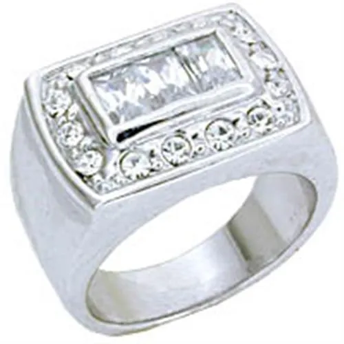 Rings Alamode S11931 Rhodium 925 Sterling Silver Ring with AAA Grade CZ in Clear Rings Alamode S11931 Rhodium 925 Sterling Silver Ring with AAA Grade CZ in Clear