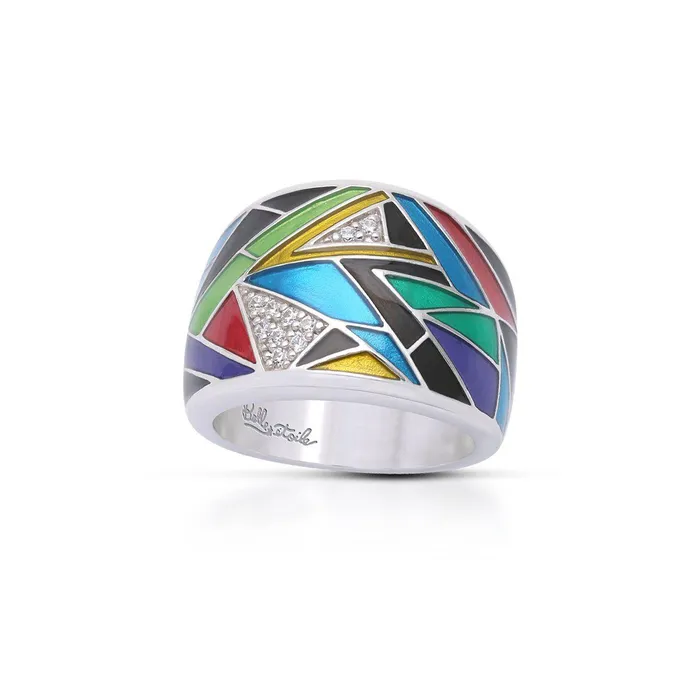 Rings Belle Etoile Belle Etoile Chromatica Ring Black Multi