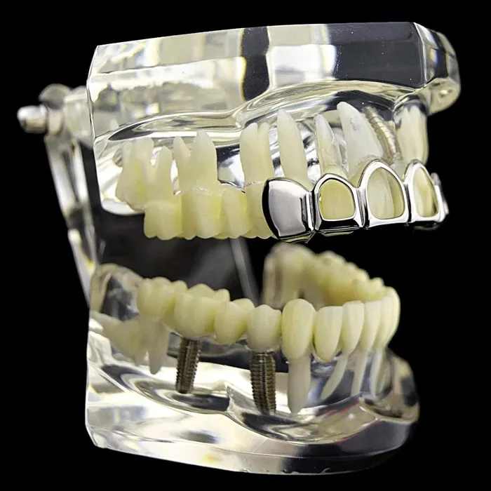 Rings Bling Cartel Admin Silver 4 Open Face Top Teeth Grillz