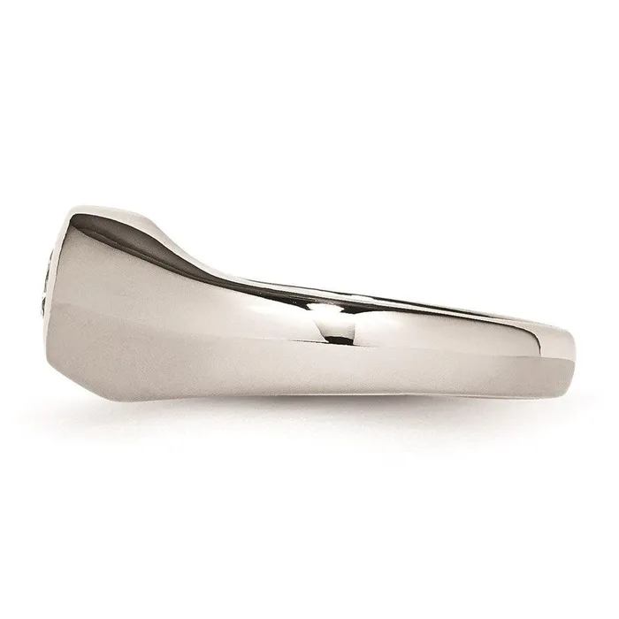 Rings Chisel Stainless Steel CZ Ring Rings Chisel Stainless Steel CZ Ring
