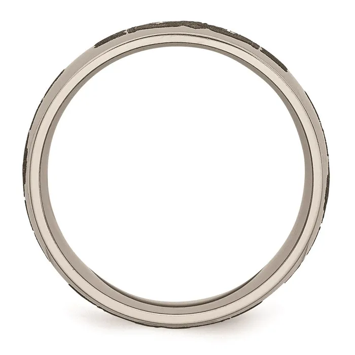 Rings Chisel Titanium 8mm Laser Design Polished Band TB2N Rings Chisel Titanium 8mm Laser Design Polished Band TB2N