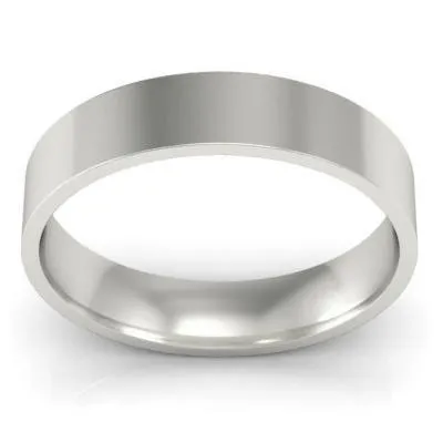 Rings deBebians Plain Platinum Ring in 4mm