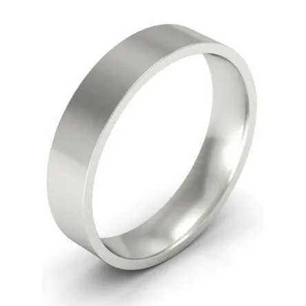 Rings deBebians Plain Platinum Ring in 4mm