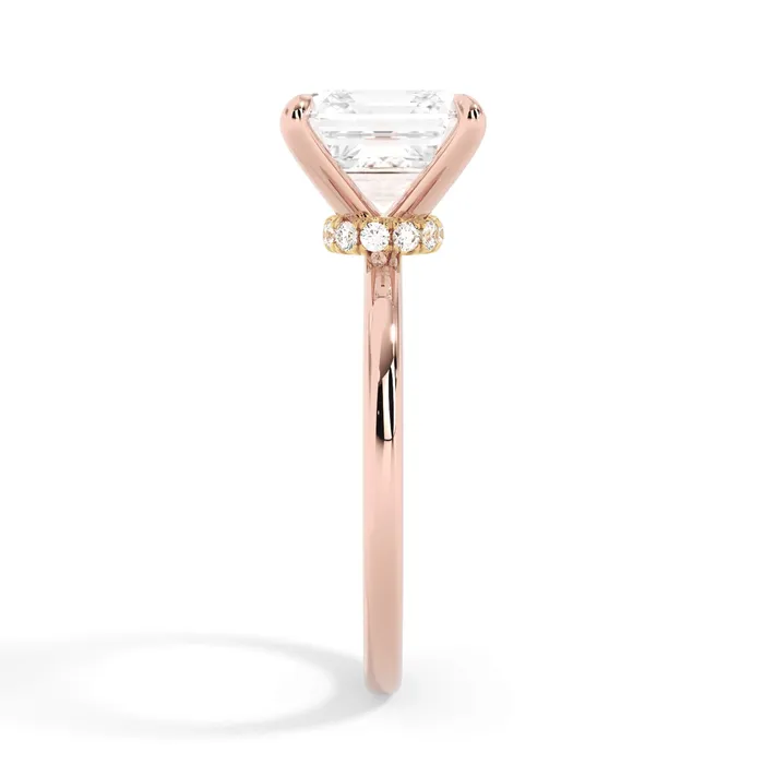Rings deBebians Under Halo Diamond Wrap Engagement Ring Yellow Gold Wrap