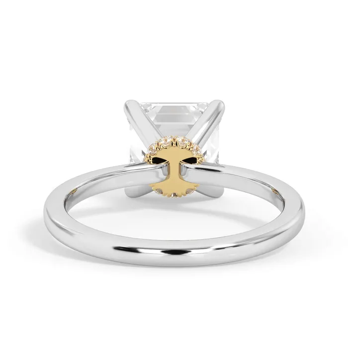 Rings deBebians Under Halo Diamond Wrap Engagement Ring Yellow Gold Wrap