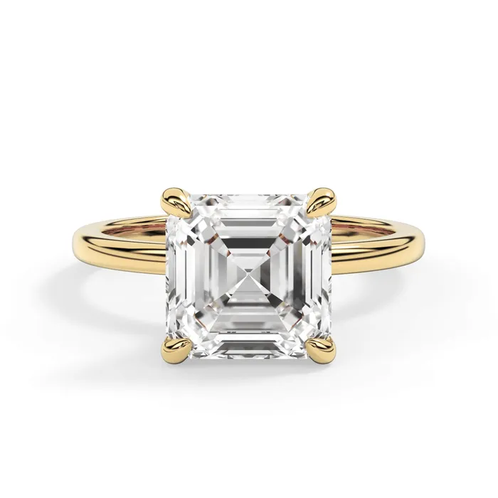 Rings deBebians Under Halo Diamond Wrap Engagement Ring Yellow Gold Wrap
