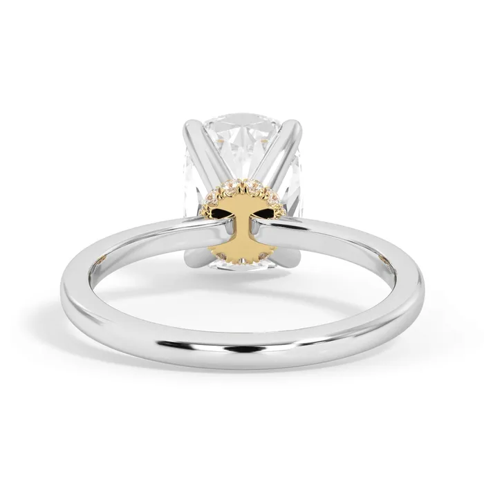 Rings deBebians Under Halo Diamond Wrap Engagement Ring Yellow Gold Wrap