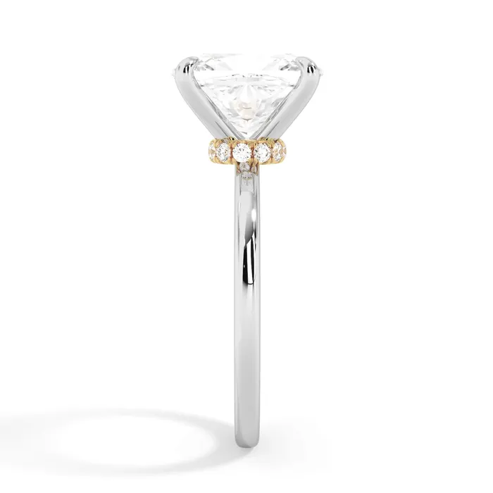 Rings deBebians Under Halo Diamond Wrap Engagement Ring Yellow Gold Wrap