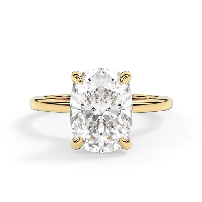 Rings deBebians Under Halo Diamond Wrap Engagement Ring Yellow Gold Wrap