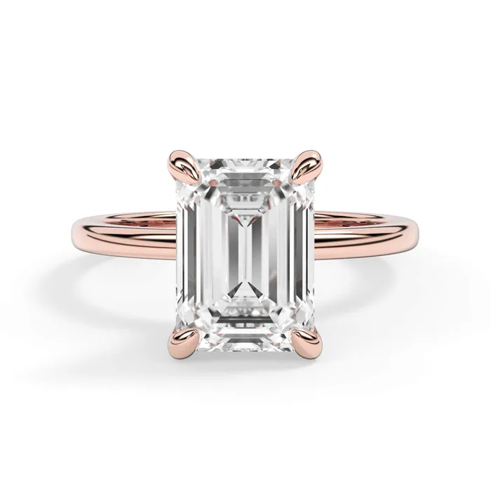 Rings deBebians Under Halo Diamond Wrap Engagement Ring Yellow Gold Wrap