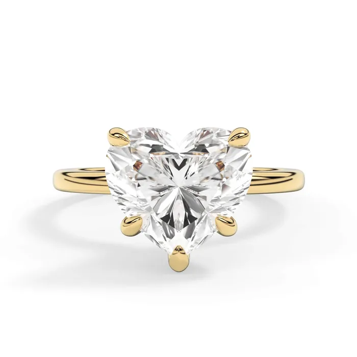 Rings deBebians Under Halo Diamond Wrap Engagement Ring Yellow Gold Wrap