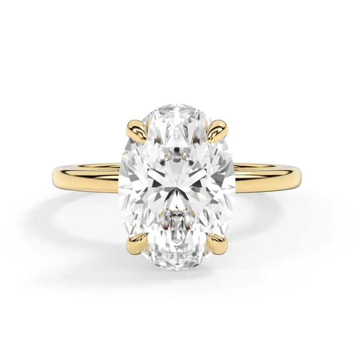 Rings deBebians Under Halo Diamond Wrap Engagement Ring Yellow Gold Wrap