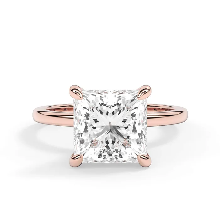 Rings deBebians Under Halo Diamond Wrap Engagement Ring Yellow Gold Wrap