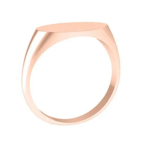 Rings Elongated Oval Signet Ring for Women 13mm x 8mm deBebians Rings Elongated Oval Signet Ring for Women 13mm x 8mm deBebians
